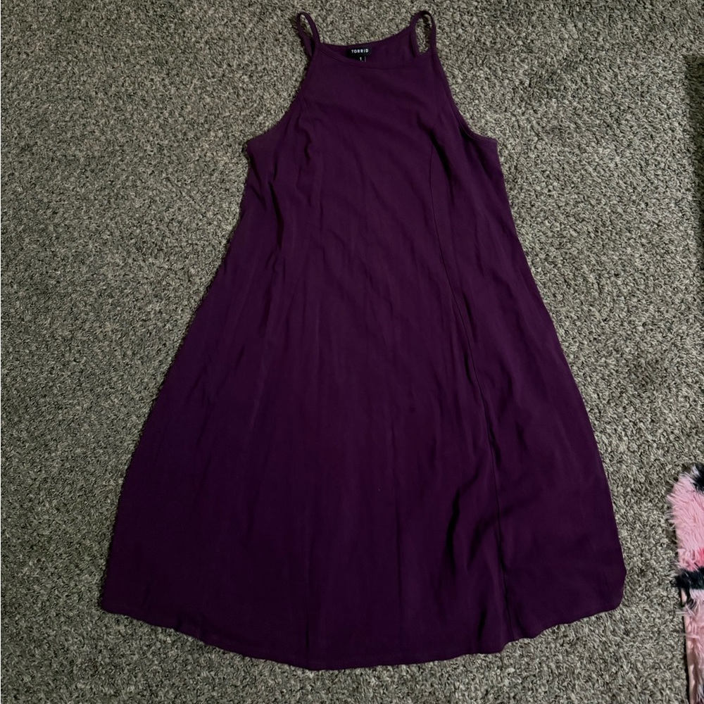 Torrid Rich Purple Midi Dress